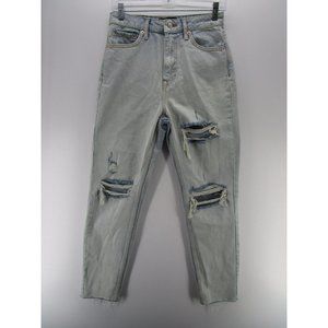 White Fox Boutique Jeans XS Mom High Rise Ripped Boyfriend